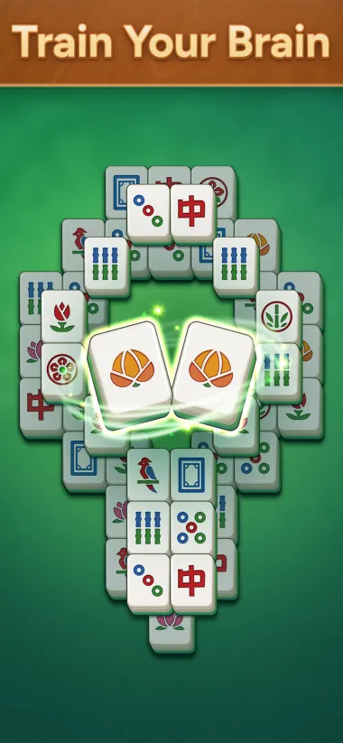 Mahjong Bloom — zrzut ekranu z kafelkami