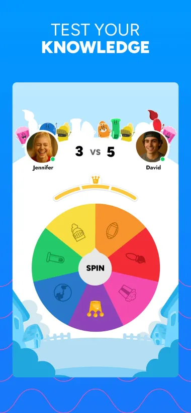 Trivia Crack — zrzut ekranu z koła kategorii